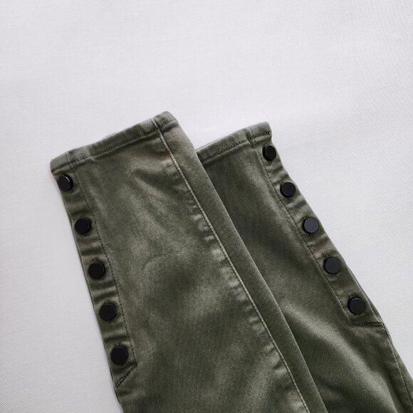 Driftwood Cotton Stretch High Rise Jackie Skinny Button Cuff Jeans - Picture 2 of 9